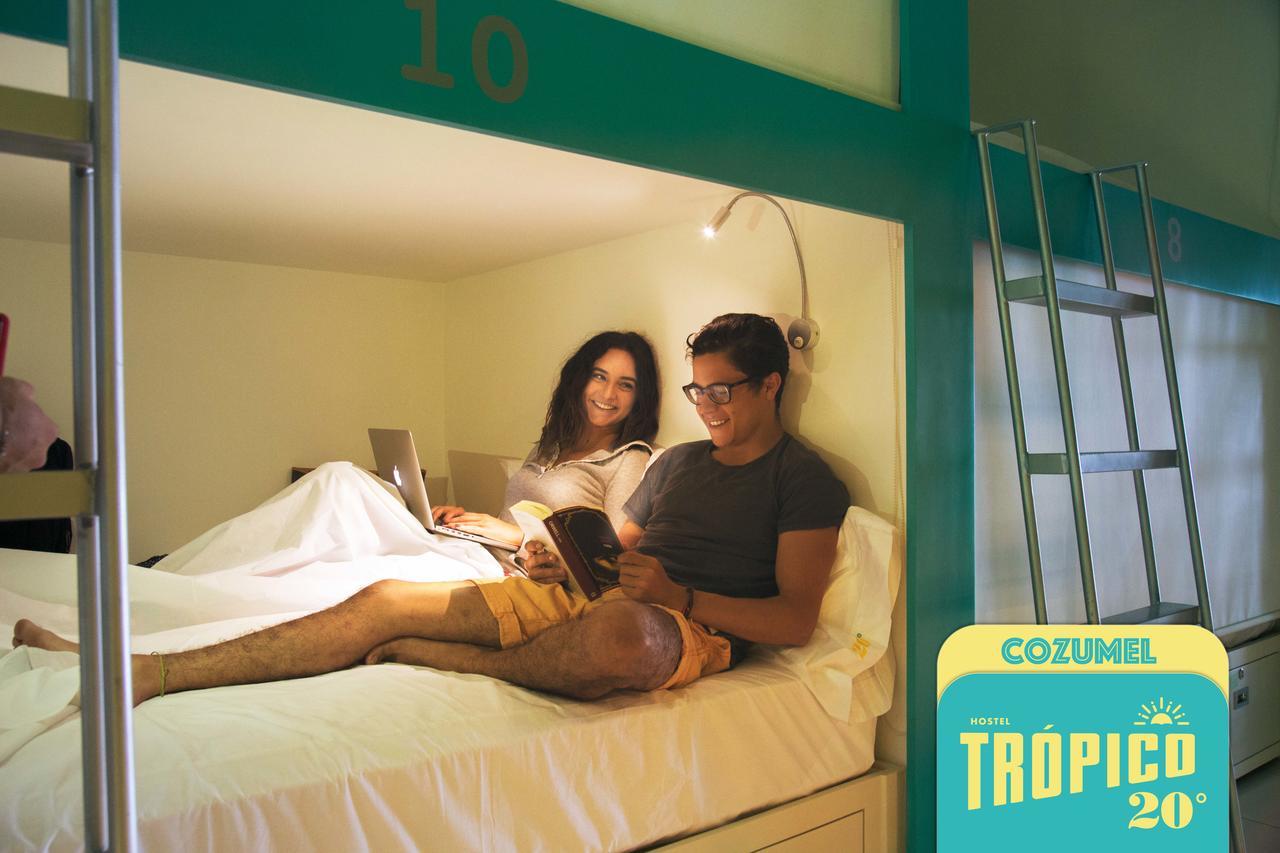 Hostel Frente Al Mar Tropico 20º Cozumel Eksteriør bilde